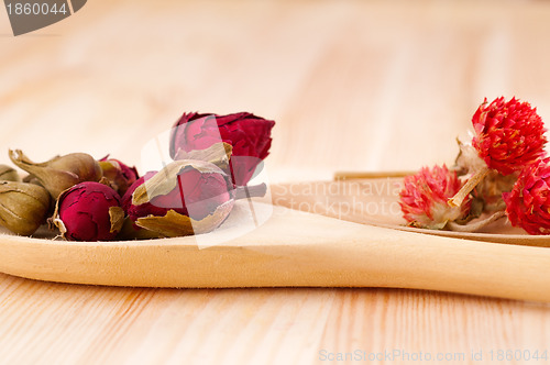 Image of dry floral herbal tea