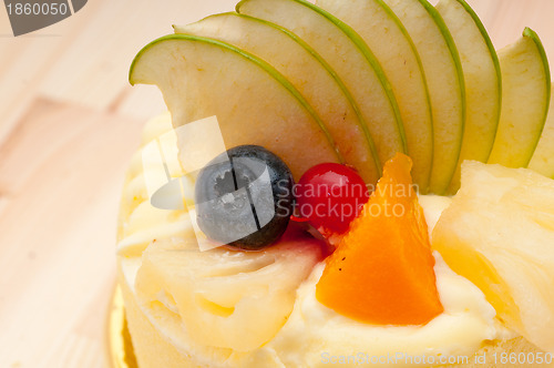 Image of fresh berry fruit cake