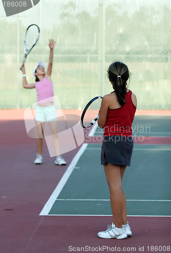 Image of Tennis practice