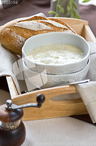 Image of Creamy Cauliflower and Celery soup