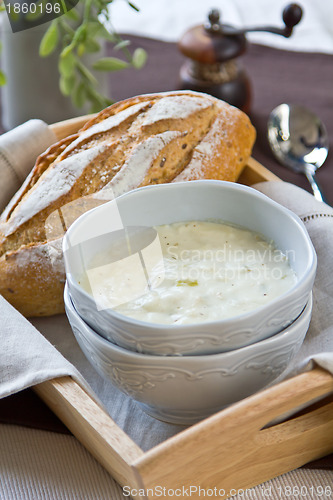 Image of Creamy Cauliflower and Celery soup