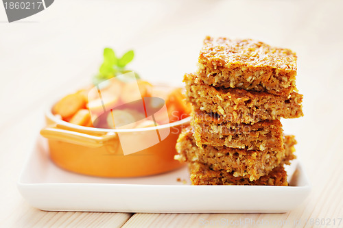 Image of carrot cake with coconut