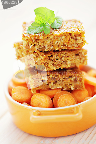 Image of carrot cake with coconut