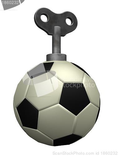 Image of wind up soccer