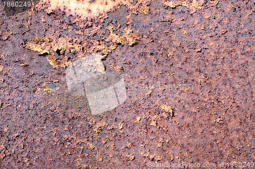 Image of Time and corrosion affected surface steel surface 