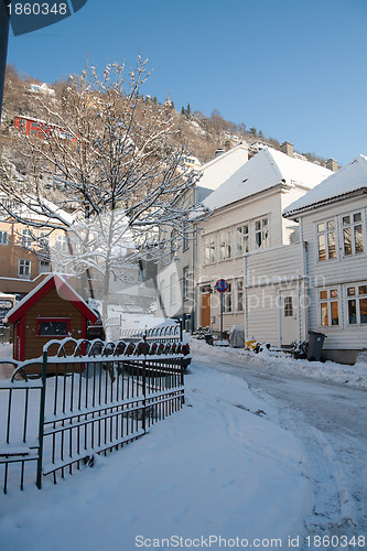 Image of Winter in the city of Bergen, Norway