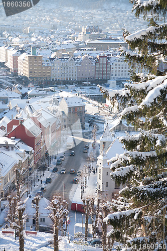 Image of Winter in the city of Bergen, Norway