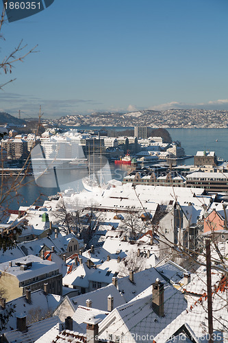 Image of Winter in the city of Bergen, Norway