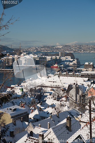 Image of Winter in the city of Bergen, Norway