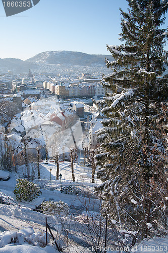 Image of Winter in the city of Bergen, Norway