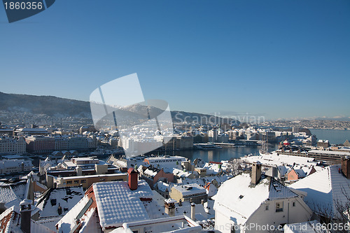 Image of Winter in the city of Bergen, Norway