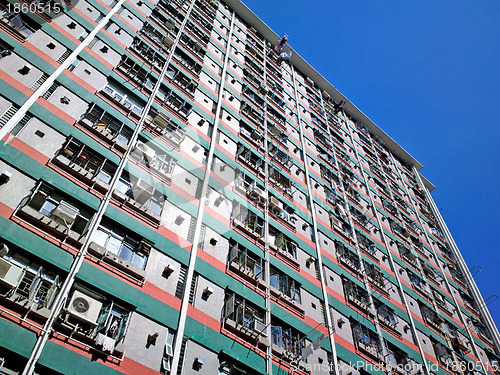 Image of public apartment block in Hong Kong