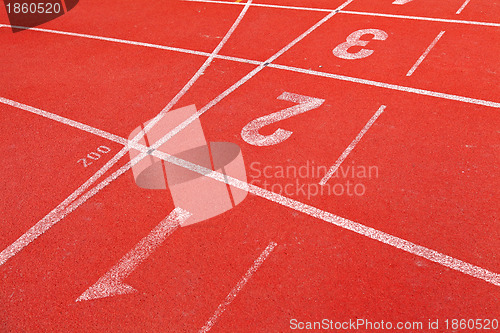 Image of sport running track