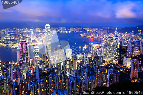 Image of Hong Kong at night