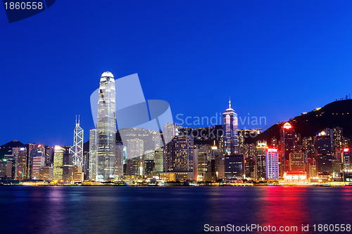 Image of Hong Kong skyline night