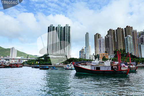 Image of typhoon shelter in Hong Kong, aberdeen