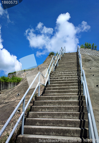 Image of stair to sky