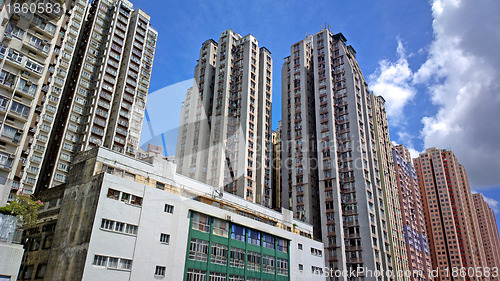 Image of public apartment house in Hong Kong