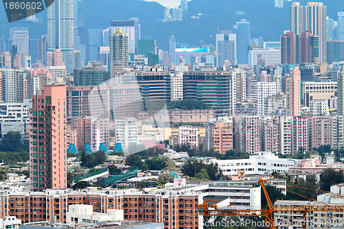 Image of downtown of Hong Kong city