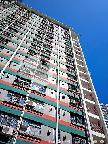 Image of public apartment block in Hong Kong