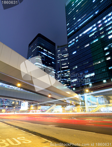 Image of traffic in urban at night