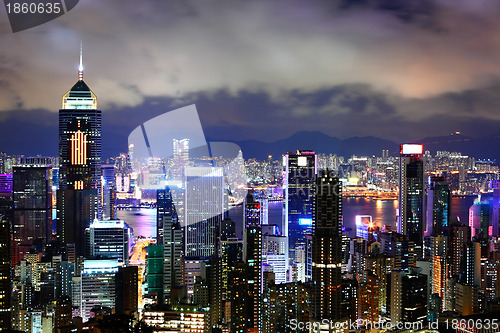 Image of Hong Kong cityscape at night