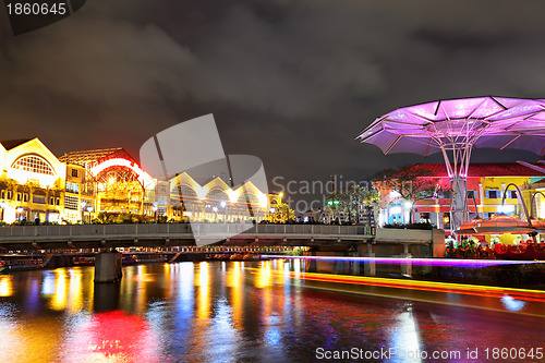 Image of Singapore by night