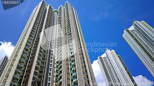 Image of public apartment house in Hong Kong