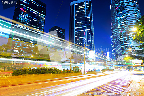 Image of traffic in urban at night