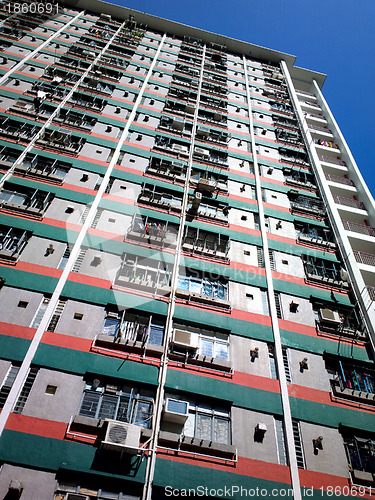 Image of public apartment block in Hong Kong