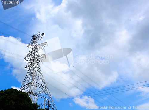 Image of power transmission tower