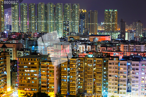 Image of Hong Kong urban at night