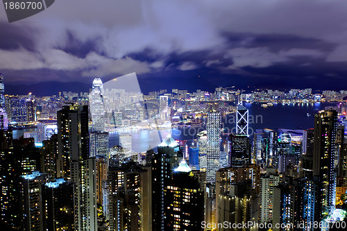 Image of Hong Kong at night