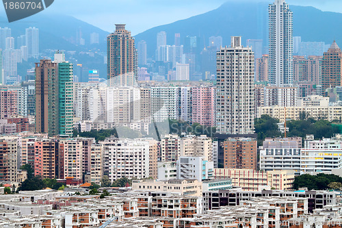 Image of downtown of Hong Kong city