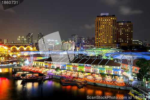 Image of Singapore by night