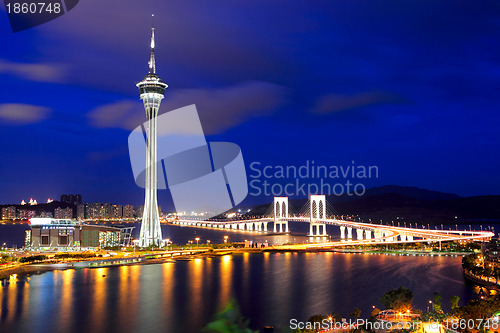 Image of Macau city at night