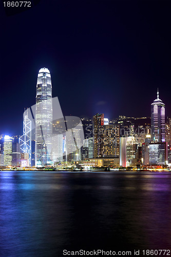 Image of Hong Kong skyline night