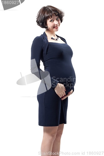 Image of Fashion young pregnant girl