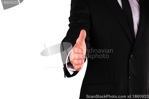 Image of Businessman hand