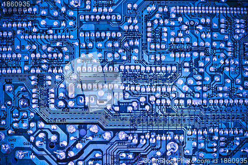 Image of Blue circuit board