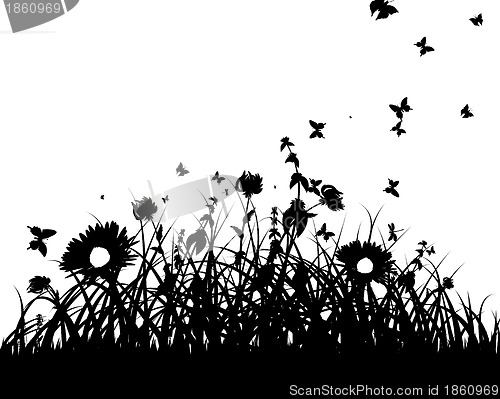 Image of meadow silhouettes