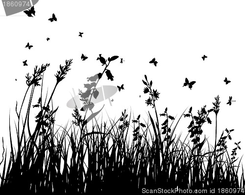 Image of meadow silhouettes