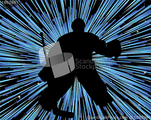 Image of Hockey player silhouette