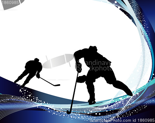 Image of Hockey player silhouette