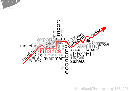 Image of finance words