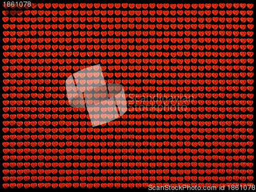 Image of Red heart cut shape diamond background or texture