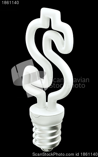 Image of Money idea: Dollar ccurrency symbol light bulb