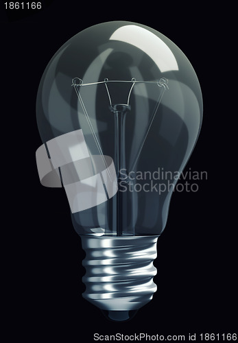 Image of Great Idea: obsolete light bulb isolated