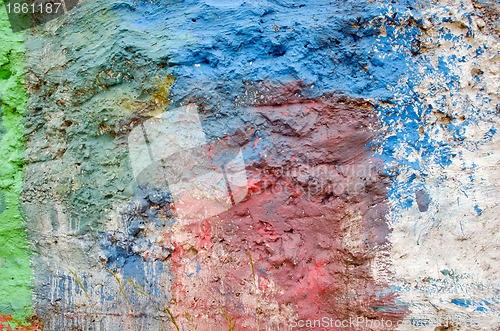 Image of Background of rough surface wall various colors 