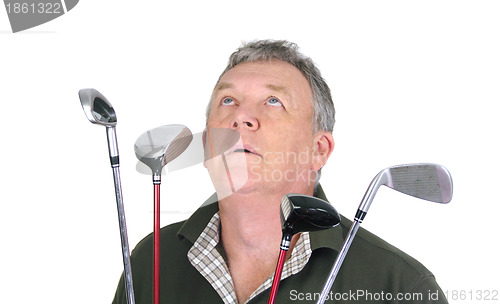 Image of Praying Golfer